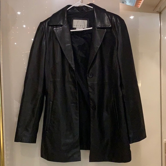 Nine West Black Leather Jacket